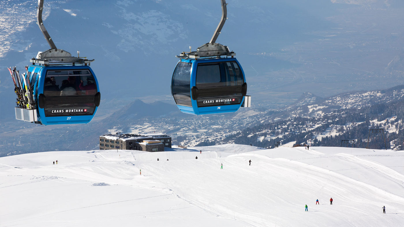 The skiing