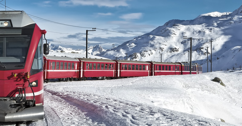By Train - Glacier Express